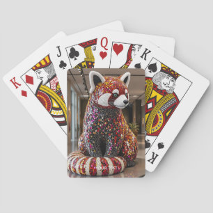 Fantasy Cute Art Deco Panda Playing Cards