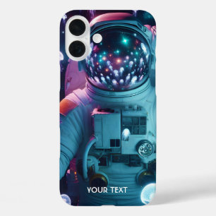 Fantasy Cute Astronaut Jellyfish Space iPhone 16 Plus Case