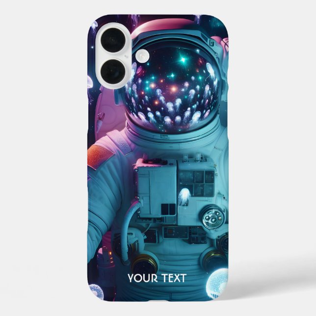 Fantasy Cute  Astronaut Jellyfish Space Case-Mate iPhone Case (Back)