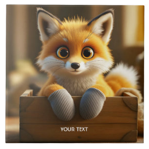 Fantasy Cute Baby Fox Box Tile
