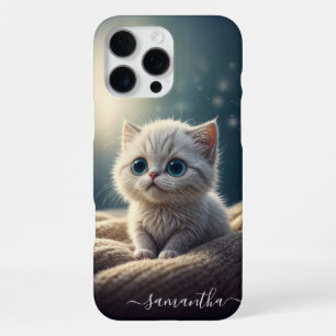 Fantasy Cute Baby Kitty Cat Lover's Personalised iPhone 16 Pro Max Case
