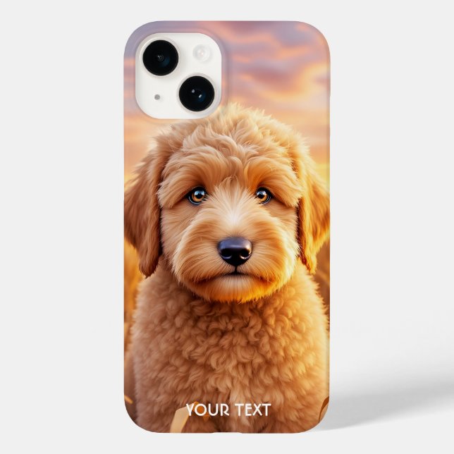 Fantasy Cute Baby Labradoodle Wheat Case-Mate iPhone Case (Back)