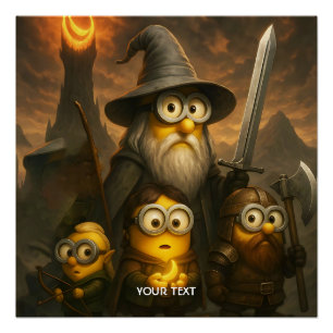 Fantasy Cute Bananas Brave Party Poster