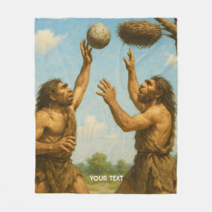 Fantasy Cute Basketball Prehistoric Final Fleece Blanket
