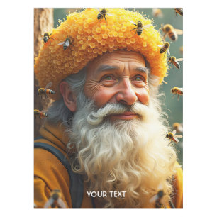 Fantasy Cute Bee Hat Man Tablecloth