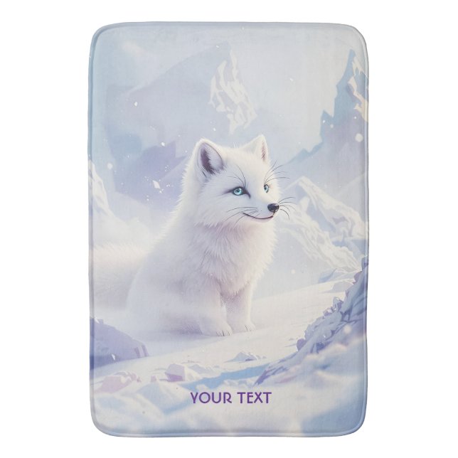 Fantasy Cute Big Elephant Savanna Bath Mat (Front Vertical)