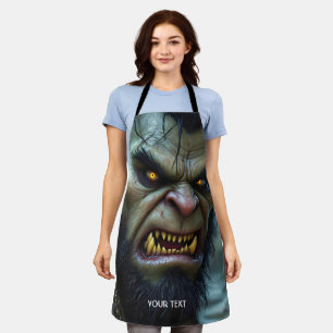 Fantasy Cute Big Strong Warrior Apron