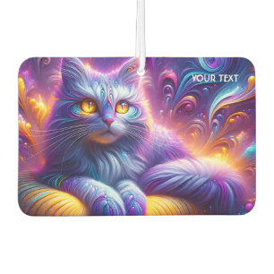 Fantasy Cute Blue Purple Cat Car Air Freshener