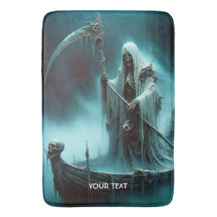 Fantasy Cute Boat Strange Figure Bath Mat