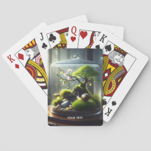 Fantasy Cute Bottle Sakura Snail Playing Cards