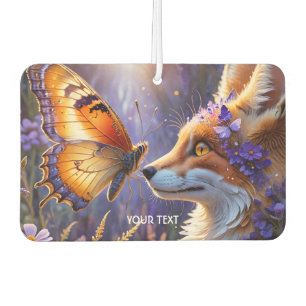 Fantasy Cute Butterfly Fox Flowers Car Air Freshener