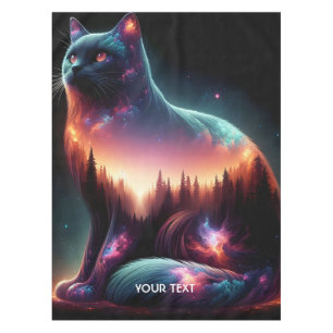 Fantasy Cute Cat Double Exposition Tablecloth