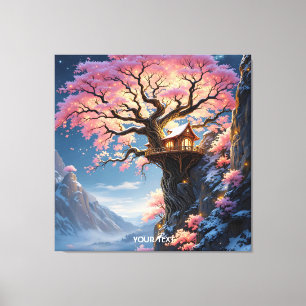 Fantasy Cute Cherry Blossom Tree  Canvas Print