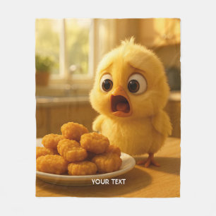 Fantasy Cute Chicken Nuggets Baby Fleece Blanket