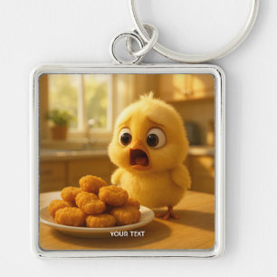 Fantasy Cute Chicken Nuggets Baby Key Ring