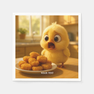 Fantasy Cute Chicken Nuggets Baby Napkin