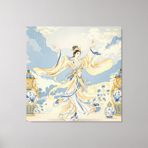 Fantasy Cute Chinese Dancer Print