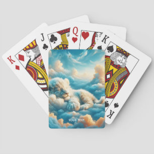 Fantasy Cute Clouds Baby Lion Playing Cards