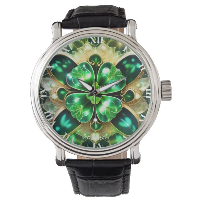 Fantasy Cute Clover Four Leaf Watch (Front)