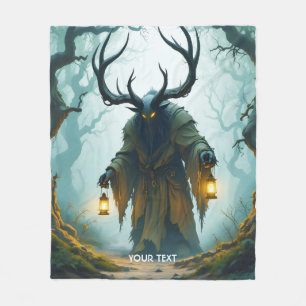 Fantasy Cute Colossal Shadowy Behemoth Fleece Blanket