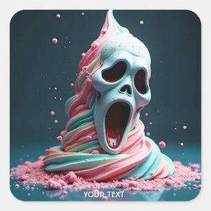 Fantasy Cute Cream Ice Surprise Square Sticker