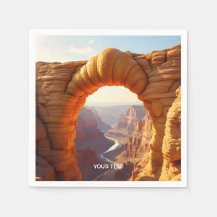Fantasy Cute Croissant Arch Canyon Napkin