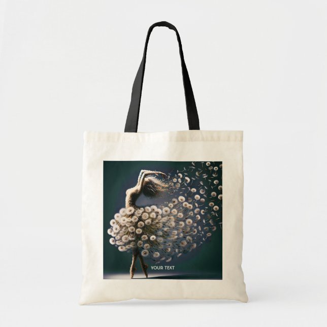 Fantasy Cute Dancer Flying Flowers Tote Bag (Front)