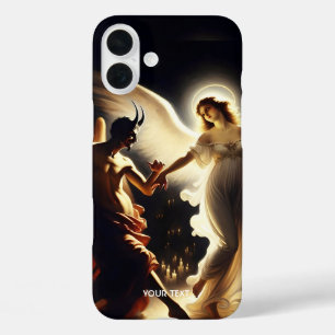Fantasy Cute Demon Angel Dancing iPhone 16 Plus Case