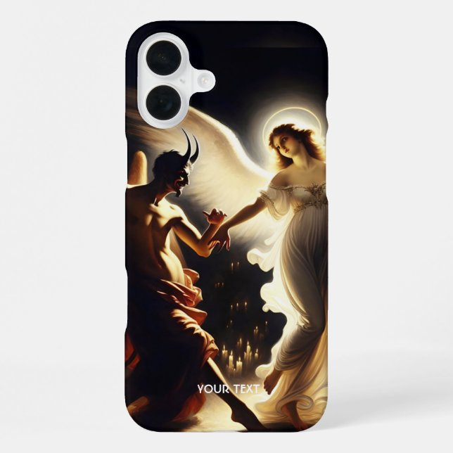 Fantasy Cute Demon Angel Dancing iPhone Case (Back)