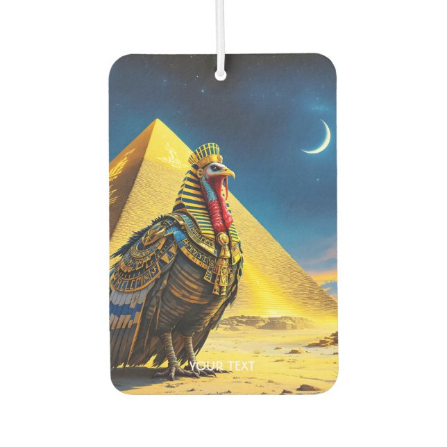 Fantasy Cute Desert Pharaoh Turkey Car Air Freshener (Front)