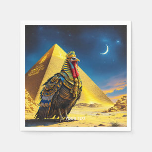 Fantasy Cute Desert Pharaoh Turkey Napkin
