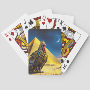 Fantasy Cute Desert Pharaoh Turkey Playing Cards