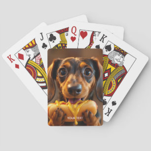 Fantasy Cute Dog Hot Dog Playing Cards
