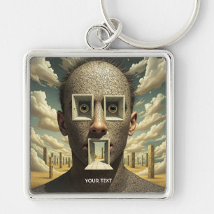 Fantasy Cute Door Windows Man Key Ring