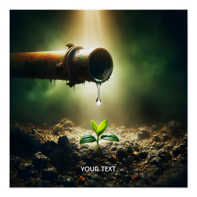 Fantasy Cute Drop Of Water Poster (Front)