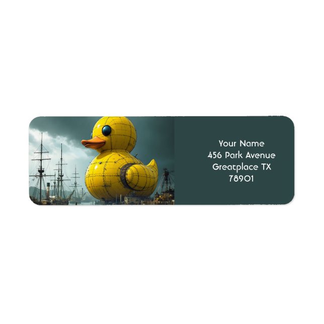 Fantasy Cute Duck War Ship (Front)