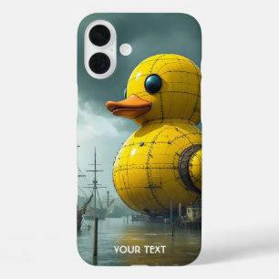 Fantasy Cute Duck War Ship iPhone 16 Plus Case