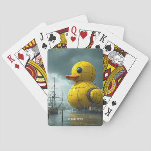 Fantasy Cute Duck War Ship Playing Cards