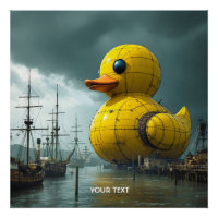 Fantasy Cute Duck War Ship