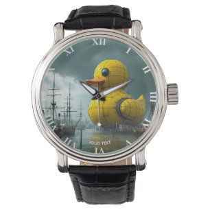 Fantasy Cute Duck War Ship Watch