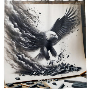 Fantasy Cute Eagle Stirs Paper Shower Curtain