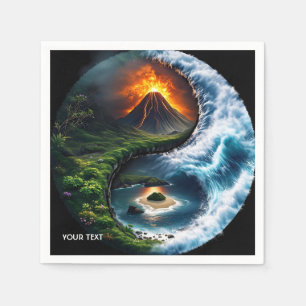 Fantasy Cute Earth Yin Yang Napkin