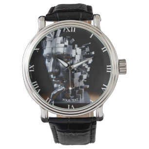 Fantasy Cute Face Metal Sculpture Watch
