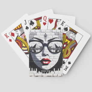 Fantasy Cute Face Wall Egypt Playing Cards