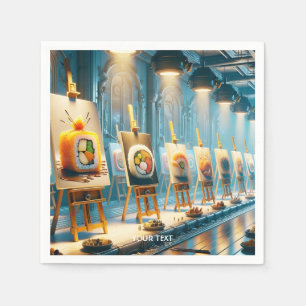 Fantasy Cute Fantasy Sushi Art Napkin