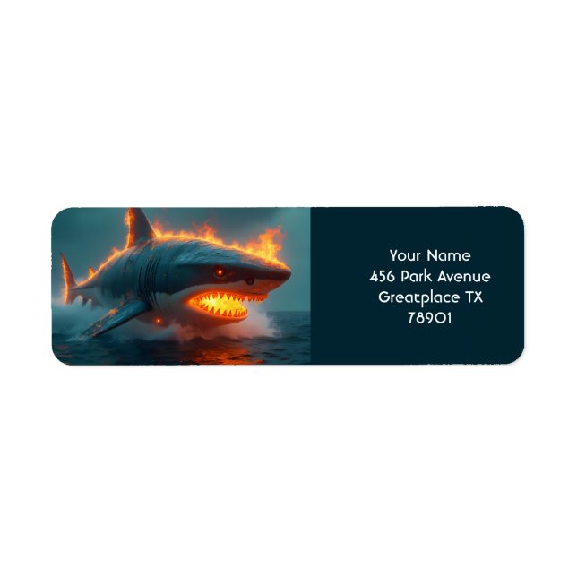 Fantasy Cute Fire Shark Sea (Front)
