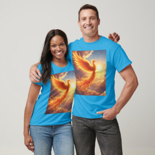 Fantasy Cute Flaming Phoenix Rises T-Shirt