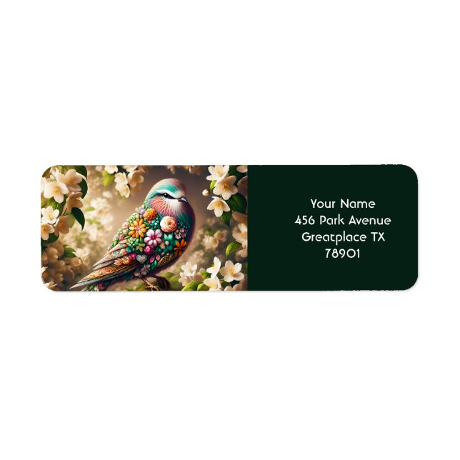 Fantasy Cute Floral Bird Jasmine (Front)