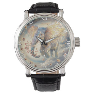 Fantasy Cute Flying Elephant Sakura Watch