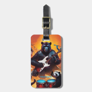 Fantasy Cute Funny Rock Band Luggage Tag